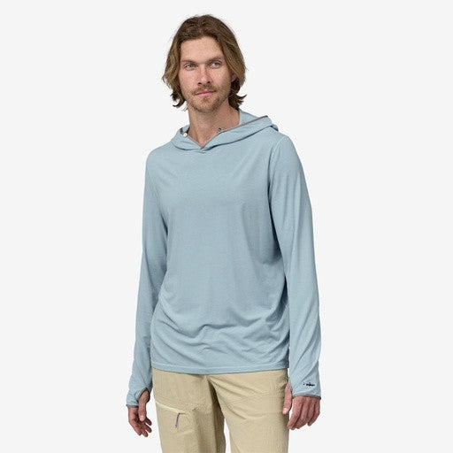 Men's Tropic Comfort Natural UPF Hoody Steam Blue