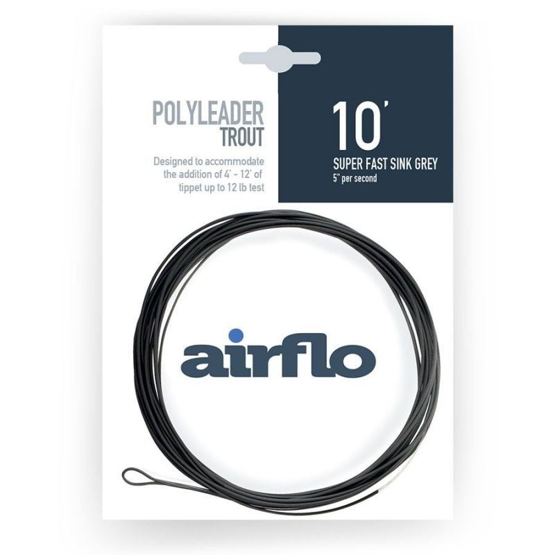 POLYLEADER AIRFLO TROUT - SUPER FAST SINK GREY 10'