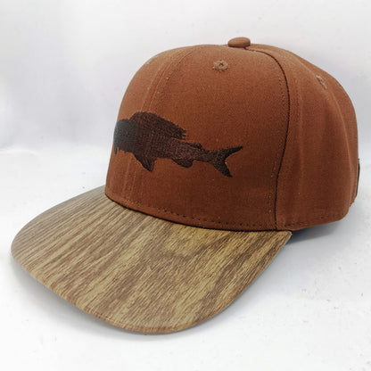 Snapback Brown Wood Cap