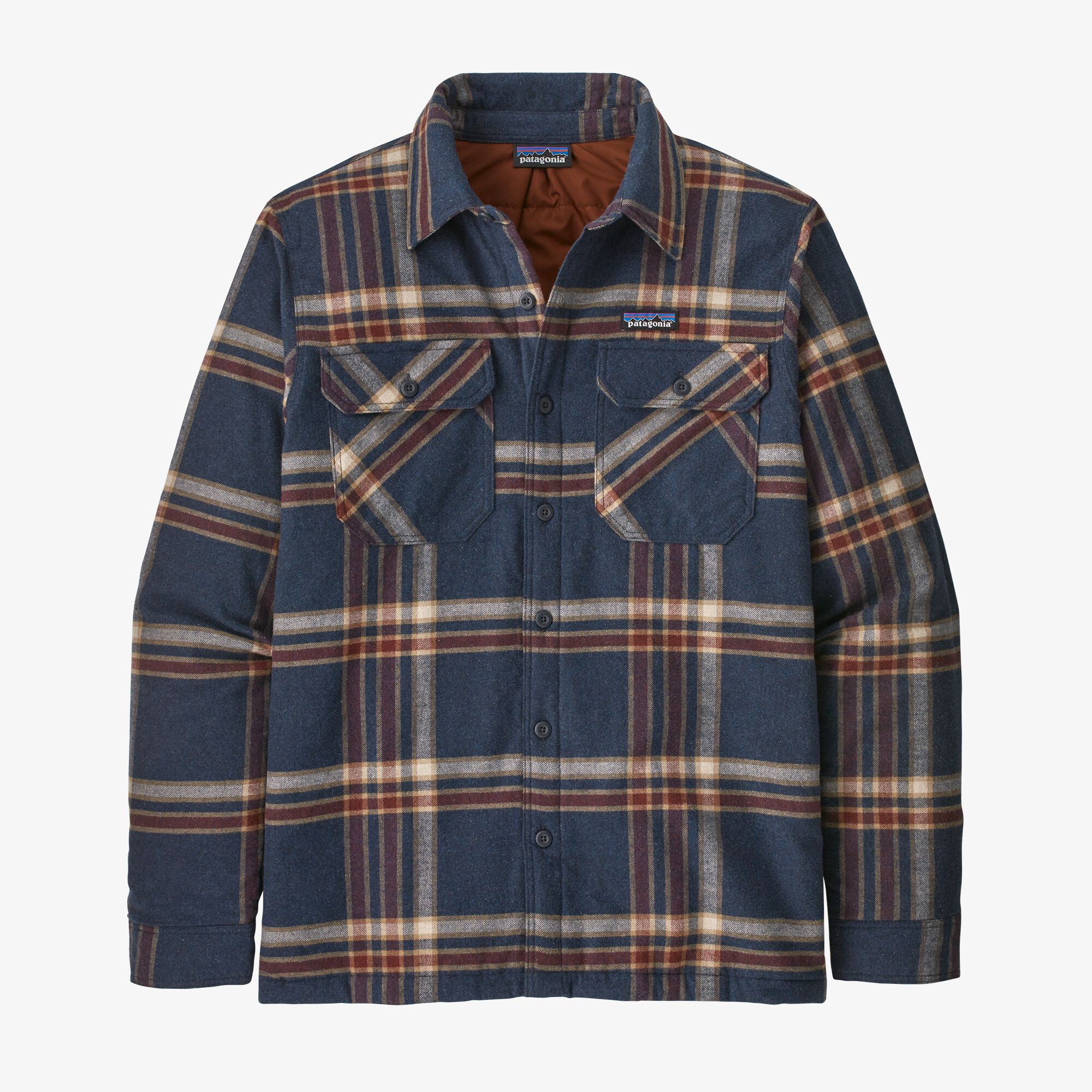 Patagonia Men's Insulated Organic Cotton Midweight Fjord Flannel Shirt GRBE