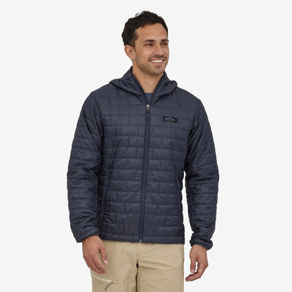 Patagonia M's Nano Puff Fitz Roy Trout Hoody Smolder Blue