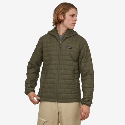 Patagonia - M's Nano Puff Fitz Roy Trout Hoody Basin Green