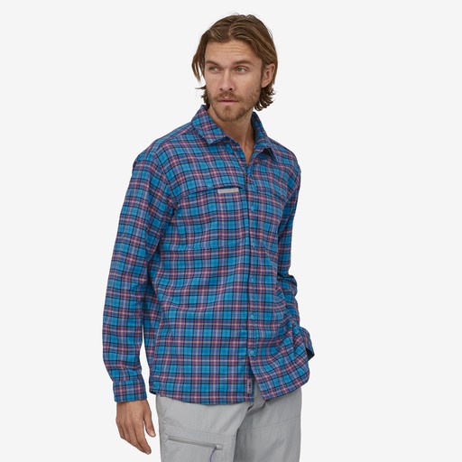 Patagonia Men's Early Rise Stretch Shirt Anacapa Blue